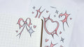 Cyber luv sticker sheet