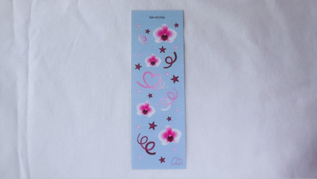 Sari orchid sticker sheet