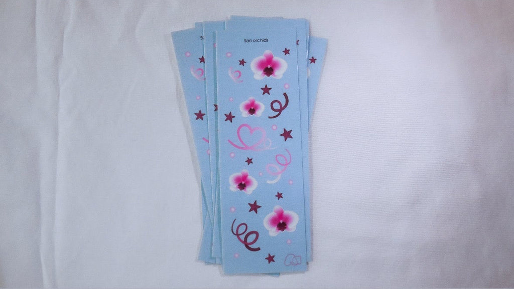 Sari orchid sticker sheet