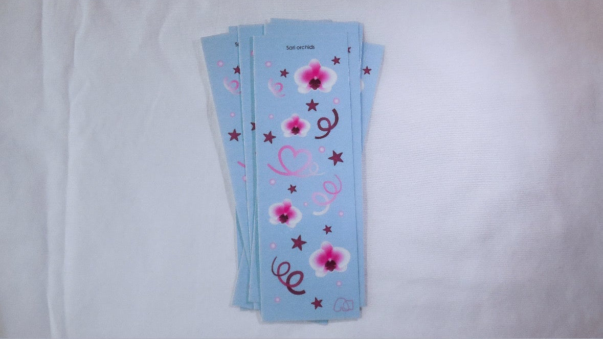 Sari orchid sticker sheet