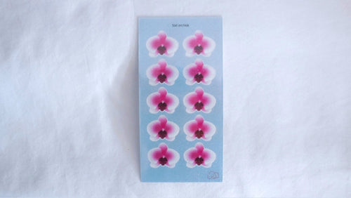 Holo sari orchid sticker sheet